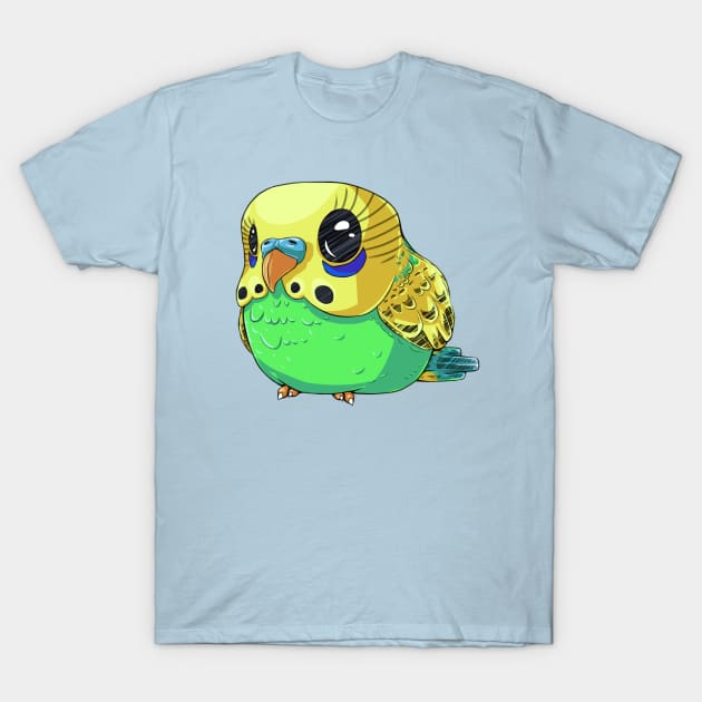 Yellow Budgie T-Shirt by Khelekmir